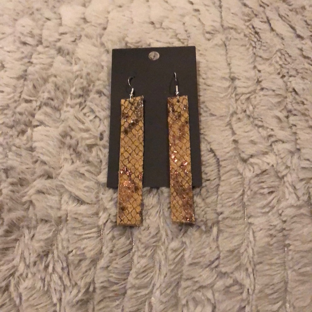 Leather handmade earrings